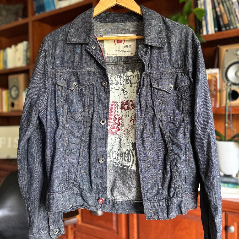GAP (RED) Denim Trucker Jacket – Size Medium